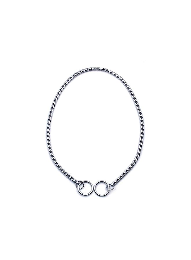 Silver Dog Chain Collar Choke Pet Training Snake Collar with Heavy Links, 16 in, 3 mm - Image 5