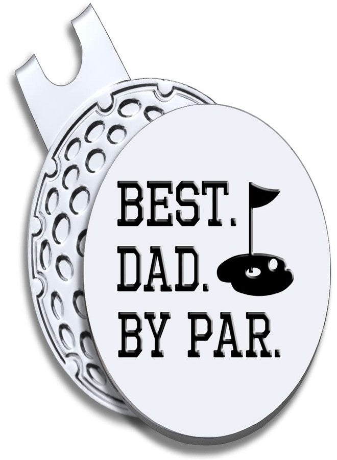 GEYGIE Best Dad by Par Golf Ball Marker with Magnetic Hat Clip, Funny Golf Accessories Gifts for Men Women, Golf Gifts for Men Woman, Birthday Gifts for Golf Fan, Golf Novelty Gift - Image 1