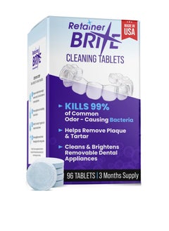 Retainer Brite Retainer Brite Tablets for Cleaner Retainers and Dental Appliances - 96 Count  - Image 1