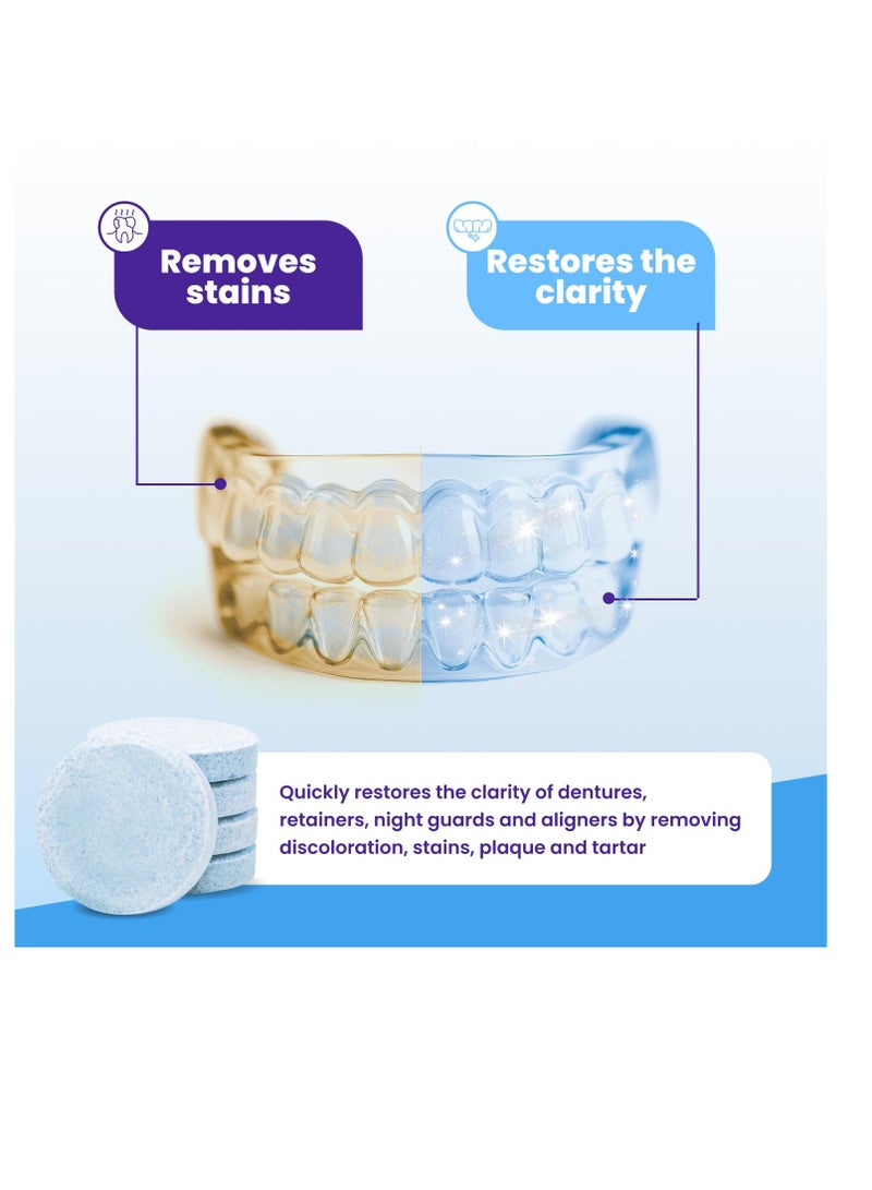 Retainer Brite Tablets for Cleaner Retainers and Dental Appliances - 96 Count - Image 1
