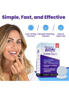 Retainer Brite Retainer Brite Tablets for Cleaner Retainers and Dental Appliances - 96 Count  - Image 4