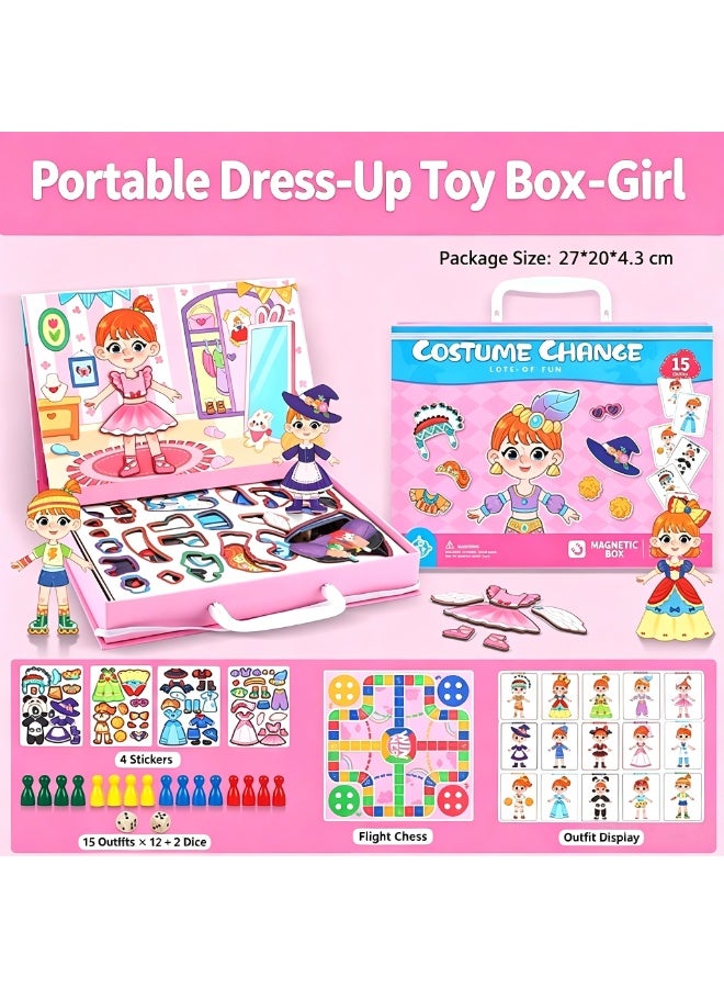Magnetic Puzzles for Kids- Educational Magnetic Book, Crazy Face Dress-Up Game & Preschool Toddler Learning Activities, Travel-Friendly STEM Toy, Fun Fridge Magnets for Toddlers - Image 1