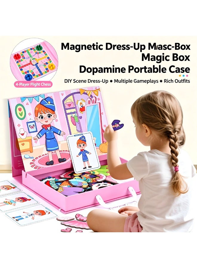 Magnetic Puzzles for Kids- Educational Magnetic Book, Crazy Face Dress-Up Game & Preschool Toddler Learning Activities, Travel-Friendly STEM Toy, Fun Fridge Magnets for Toddlers - Image 2