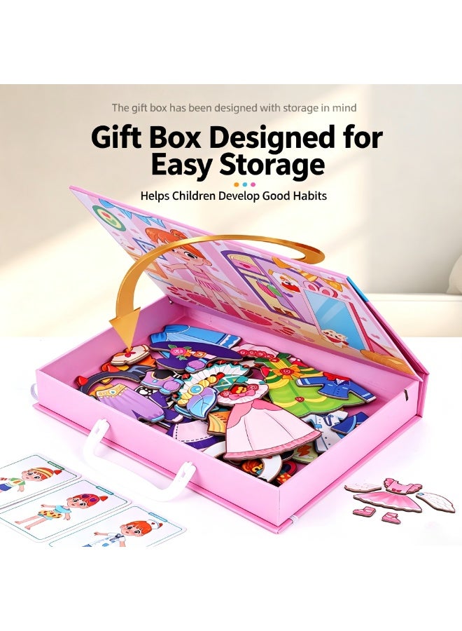 Magnetic Puzzles for Kids- Educational Magnetic Book, Crazy Face Dress-Up Game & Preschool Toddler Learning Activities, Travel-Friendly STEM Toy, Fun Fridge Magnets for Toddlers - Image 5