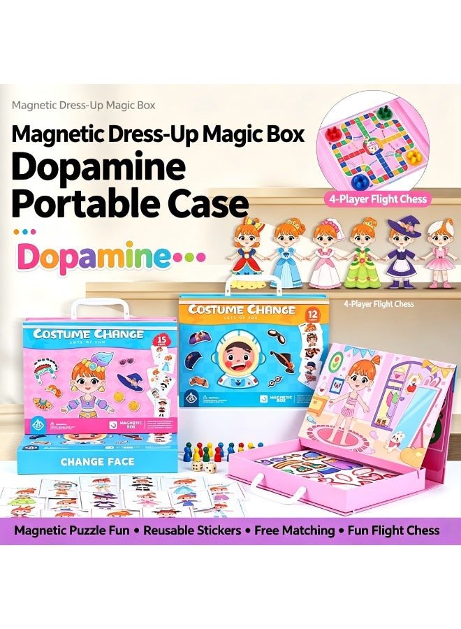 Magnetic Puzzles for Kids- Educational Magnetic Book, Crazy Face Dress-Up Game & Preschool Toddler Learning Activities, Travel-Friendly STEM Toy, Fun Fridge Magnets for Toddlers - Image 4