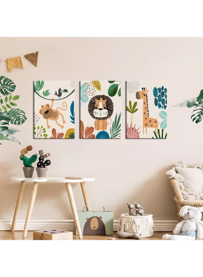 Mawan Children's wall art set, 3 pieces, 30x40 cm each - 30 mm thick - Digital printing with UV coating - Self-adhesive, easy to install - Safe materials - Image 3