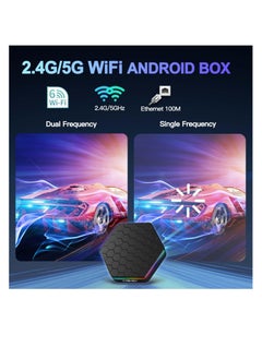 Excefore TV Box for Android X88 PRO, 12.0 4GB RAM 32GB ROM T95Z Plus H618 2.4GHz/5.8GHz, with 6K Wi-Fi 6 TV Box, 3D HDR10+ Bluetooth 5.0 Android TV Box, Smart TV Box with Mini Wireless Backlit Keyboard  - Image 2