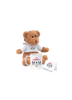 PRINTSHOP4ME Mothers day special Teddy Gift set for Mom Design 2  - Image 1