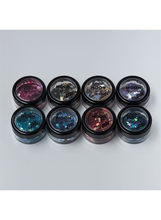 Moon Glitter - Mystic Chunky Glitter by Moon Glitter – 100% Cosmetic Glitter for Face, Body, Nails, Hair and Lips - 3g - Galaxy - Image 1