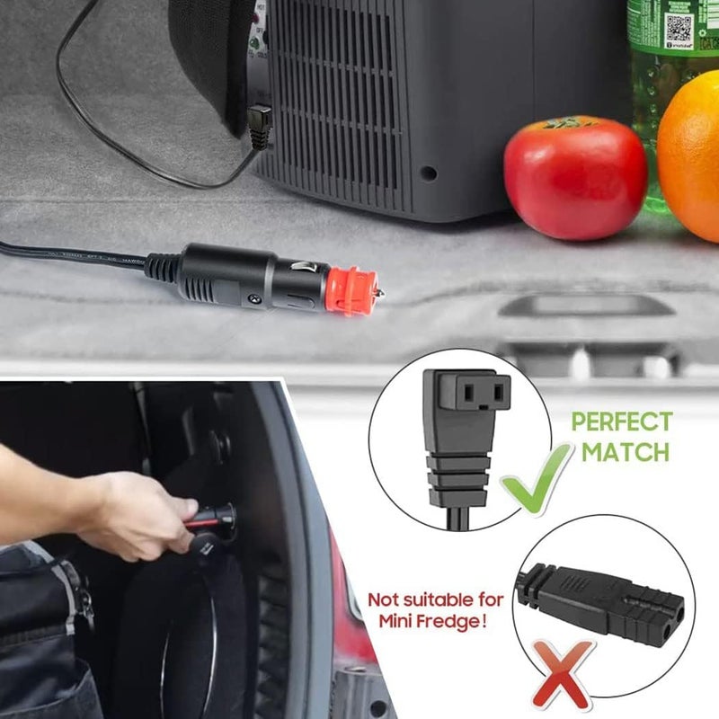 REVHQ كابل طاقة التيار المستمر REVHQ 12V/24V للثلاجة المحمولة للسيارة، متوافق مع Alpicool وCOSTWAY وICECO (تيار مستمر فقط) - Image 3
