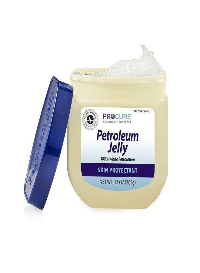 PROcure Petroleum Jelly 13 oz Jar Advanced Skin Protectant, Moisture Barrier Ointment for Dry, Chapped or Cracked Skin, Lips, Face, Hands, Minor Cuts & Burns, Dry Cuticles, Heels, Scrapes & Diaper Rash - Image 1