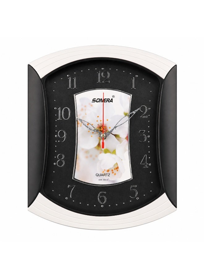 Sonera Square Quartz Wall Clock – Black - Image 2