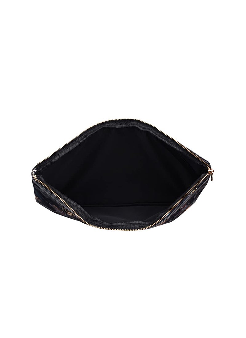 Colorbar Colorbar Safari Big Flat Pouch Multi II Pouch with Flexible Strap II Flat Pouch Crafted in Luxurious Velvet II Polyester Material  - Image 4