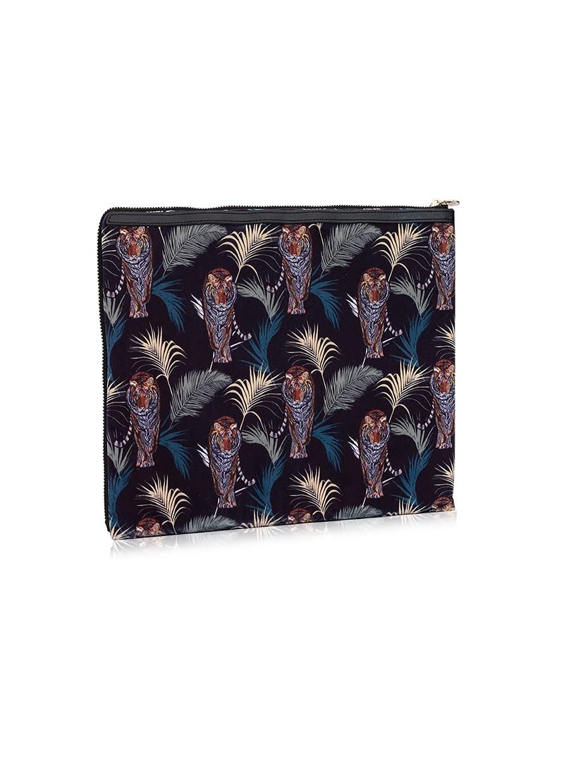 Colorbar Colorbar Safari Big Flat Pouch Multi II Pouch with Flexible Strap II Flat Pouch Crafted in Luxurious Velvet II Polyester Material  - Image 2