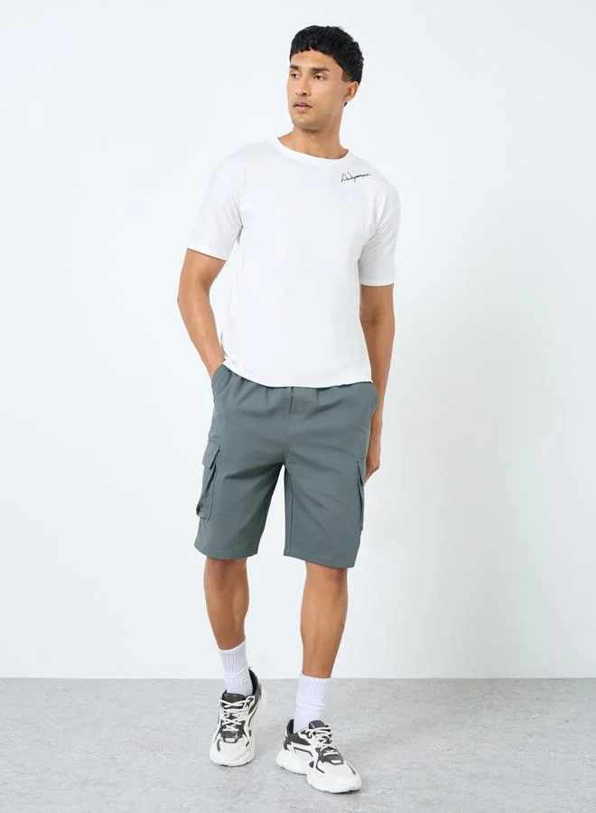 ستايلي Styli Men Relaxed Fit Cargo Shorts