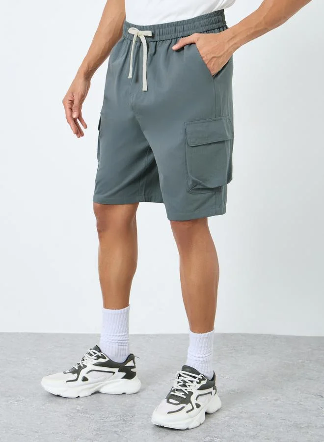 ستايلي Styli Men Relaxed Fit Cargo Shorts