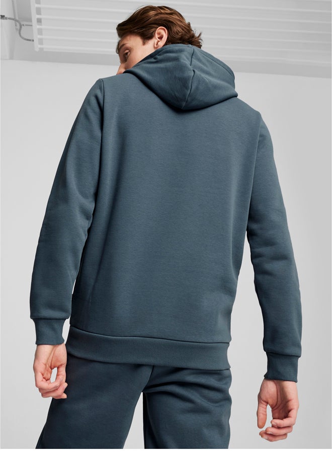 PUMA Ess+ Logo Lab Holiday Hoodie Fl Gray Ski - Image 2