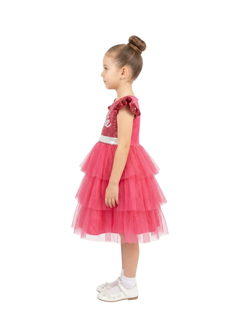 Bidani Girls Pink Tulle Party Dress