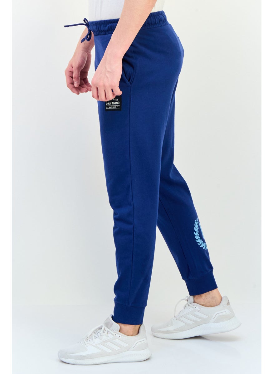 Paul Frank - Men Regular Fit Brand Logo Jogger Pants, Navy - Image 1