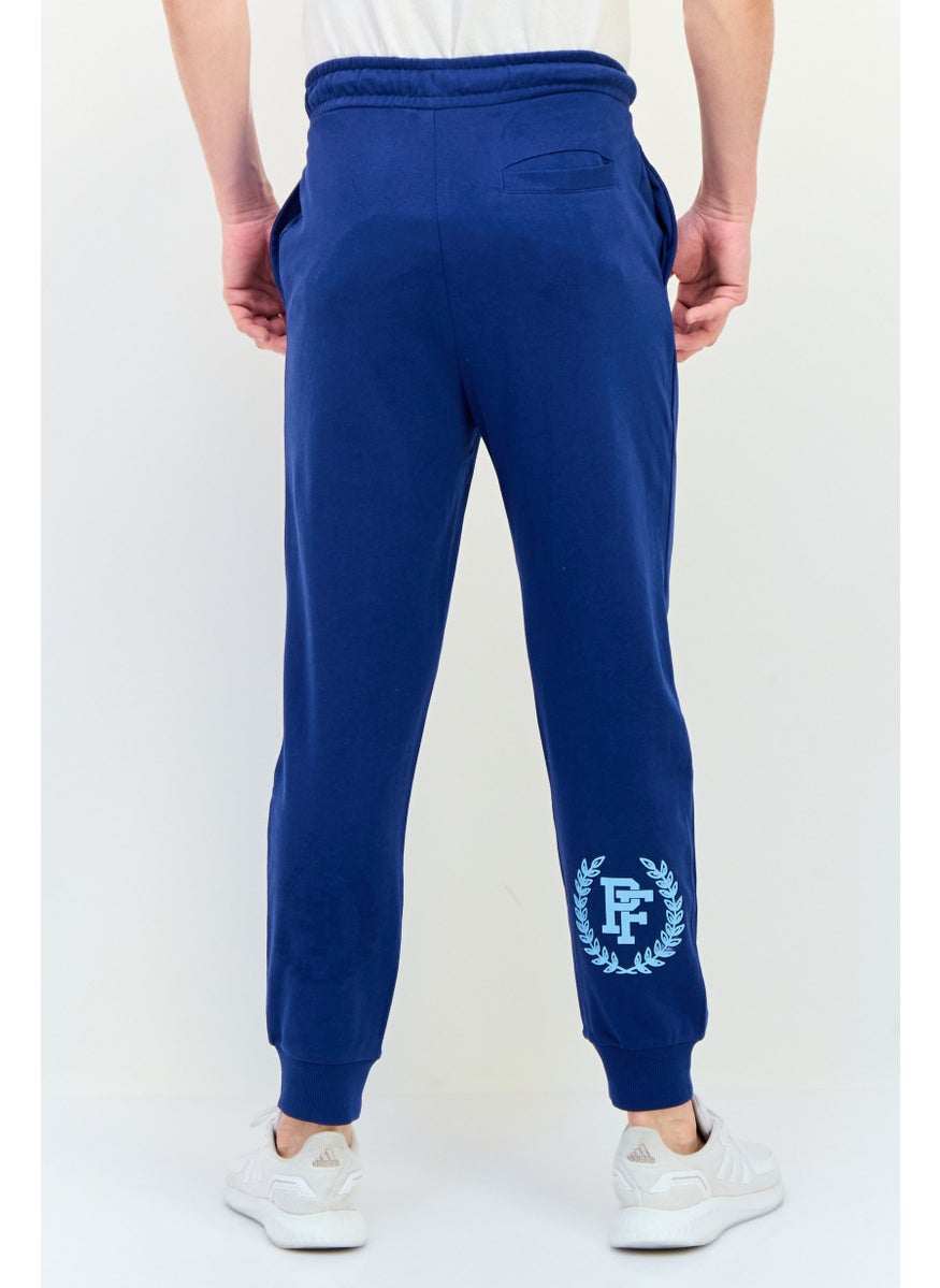 Paul Frank - Men Regular Fit Brand Logo Jogger Pants, Navy - Image 1