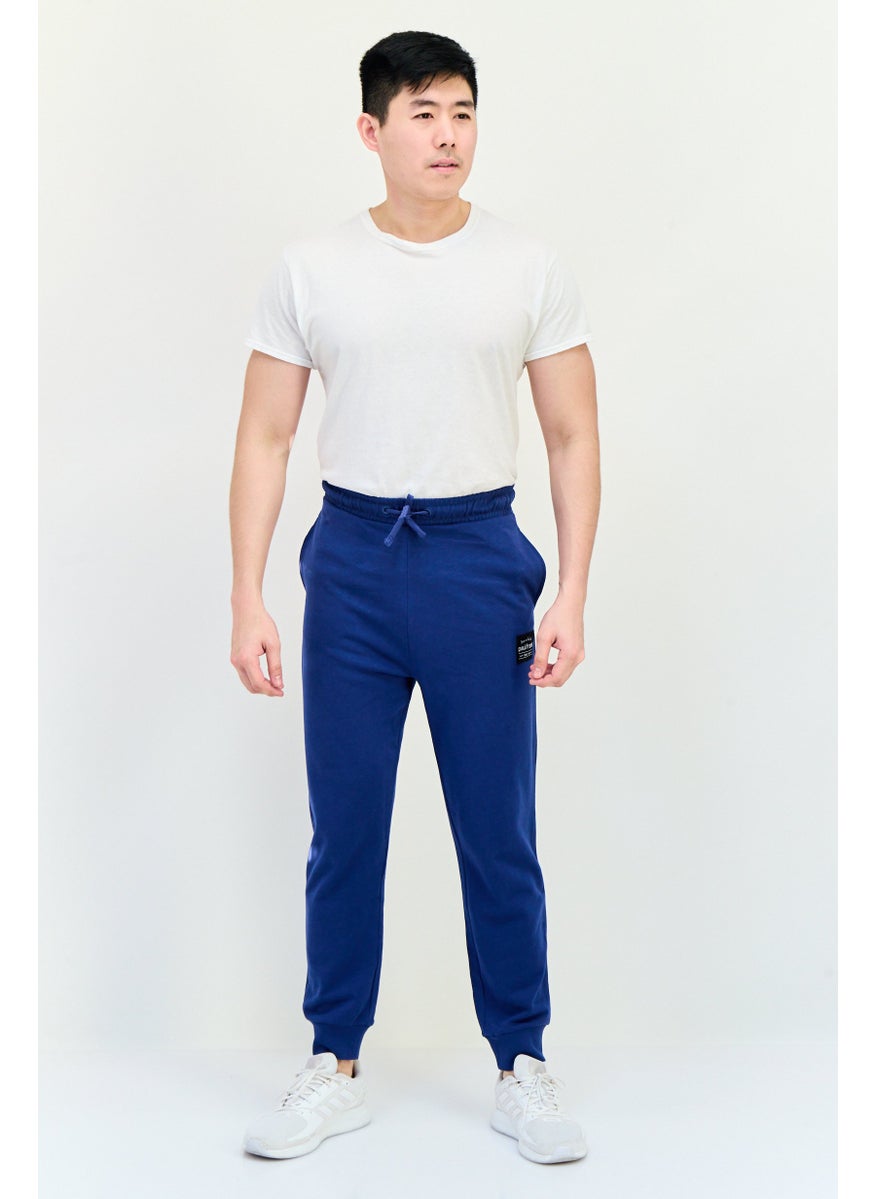 Paul Frank - Men Regular Fit Brand Logo Jogger Pants, Navy - Image 1