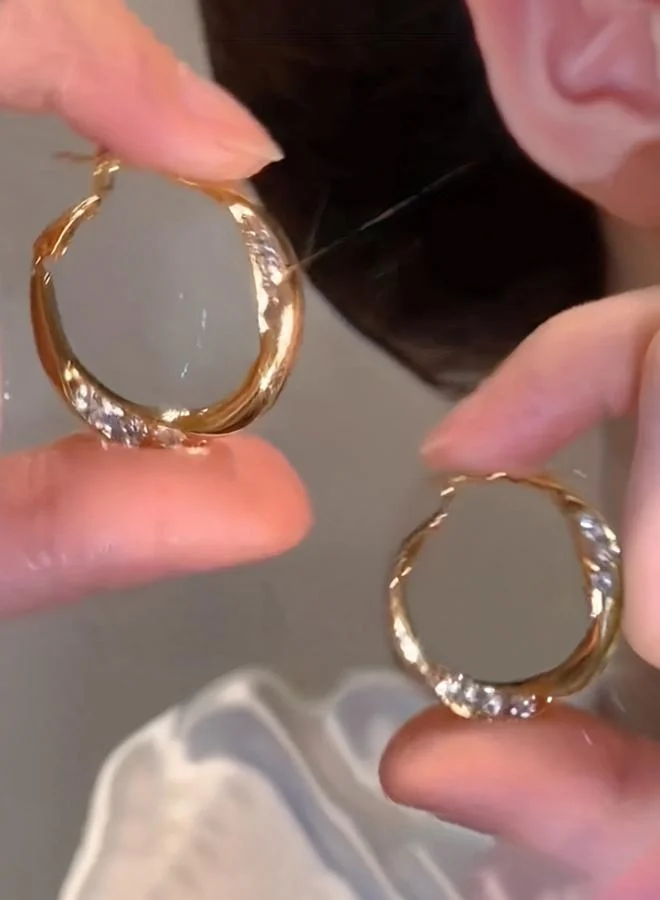 Take Two Embellished Circle Earrings