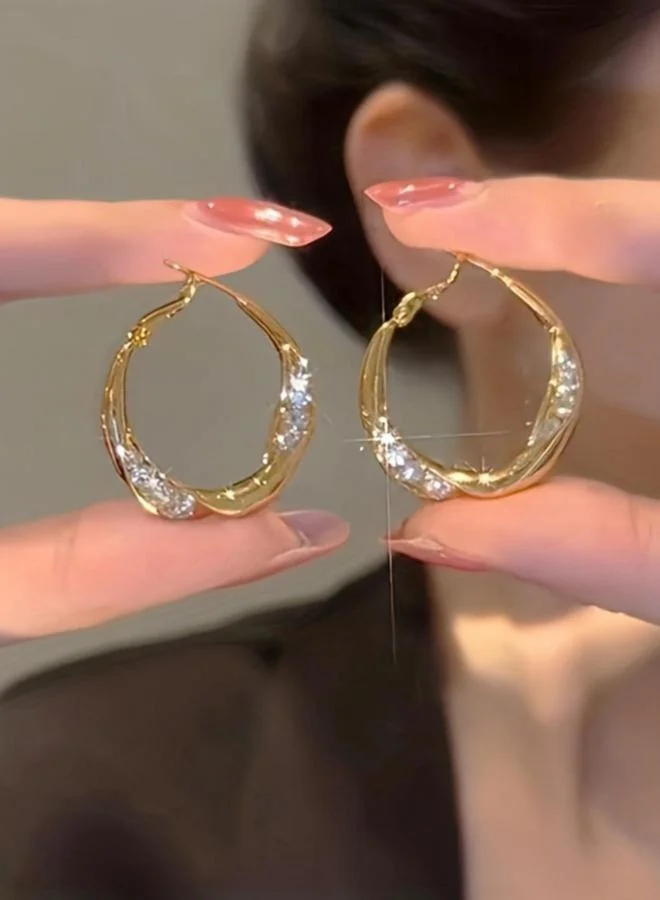 Take Two Embellished Circle Earrings