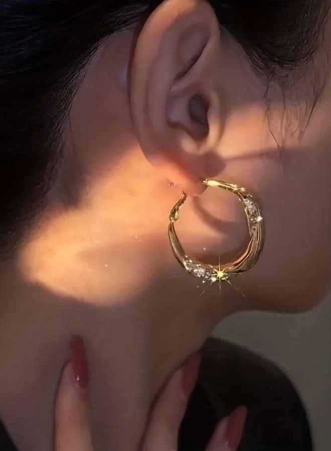 Take Two Embellished Circle Earrings