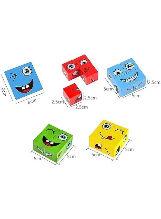 Cubeez Colored 12 Blocks Dice 52 Challenging Face Cards 1-4 Player Educational Learning Child Development Game for Kids  - Image 2