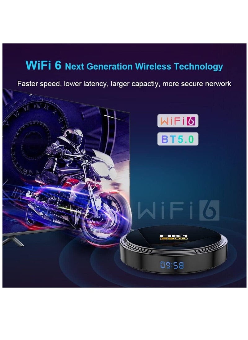 HK1 RBOX H8 TV Box android 12 Allwinner H618 2G 16G WIFI6 4K BT5.0+ Dual band wifi