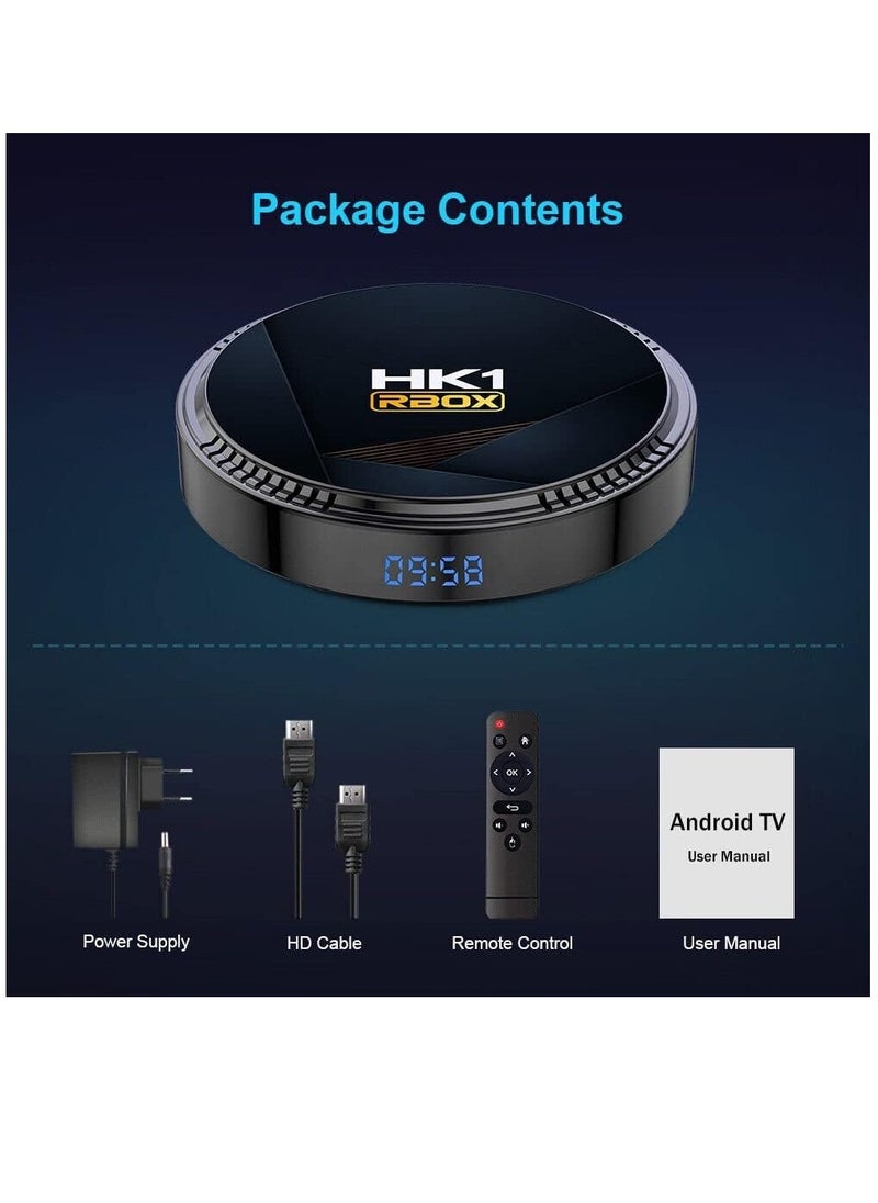 HK1 RBOX H8 TV Box android 12 Allwinner H618 2G 16G WIFI6 4K BT5.0+ Dual band wifi