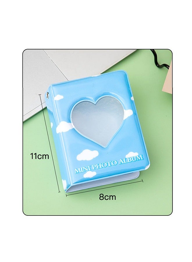Generic 3 Inch Mini Photo Album Heart Hollow Card Binder Kpop Holder For Collecting Picture Name ID Business Cards Photos Camera 40 Pockets  - Image 5