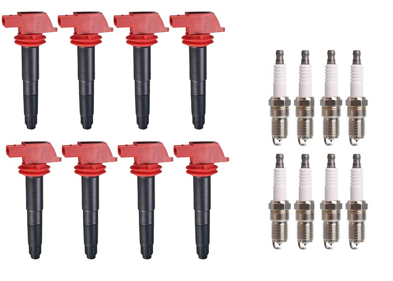 ENA حزمة ملف الإشعال UF660 AP5325 شمعات الإشعال متوافقة مع بورش 2008-2016 كايين 4.8L، 2011 2012 2013 2014 2015 2016 باناميرا 3.6L، 2010-2016 باناميرا 4.8L تناسب 94860210402، مجموعة من 8 - Image 1