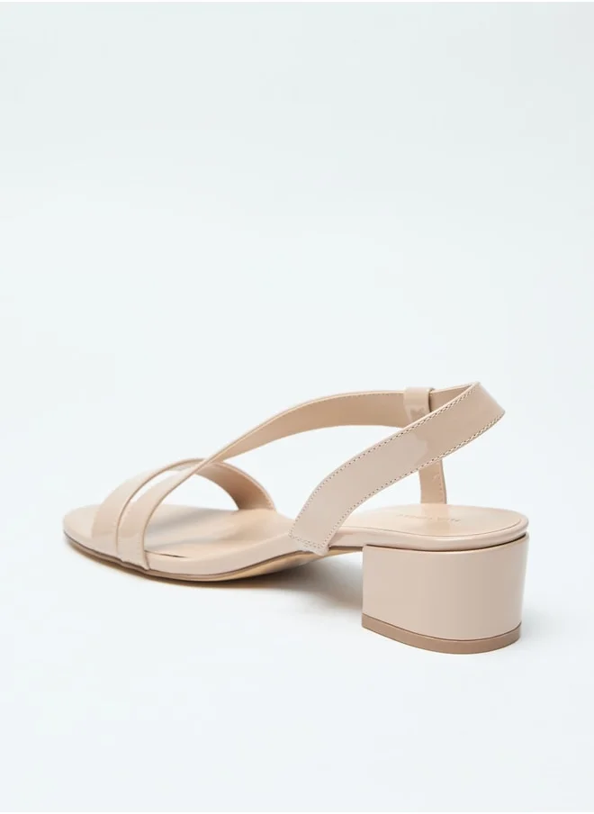 Flora Bella By Shoexpress Strappy Slip-On Sandals with Block Heels