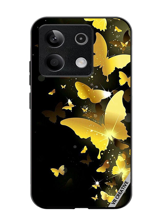 VR CREATIVE Protective Case Cover For Xiaomi Poco X6 Yellow Butterflies Flying Design Multicolour - Image 1