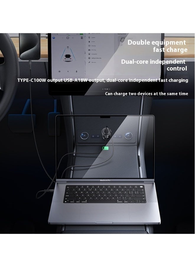 Beauenty Suitable for Apple mobile phone car charger PD118w car charger QC3.0 double fast charge. - Image 3