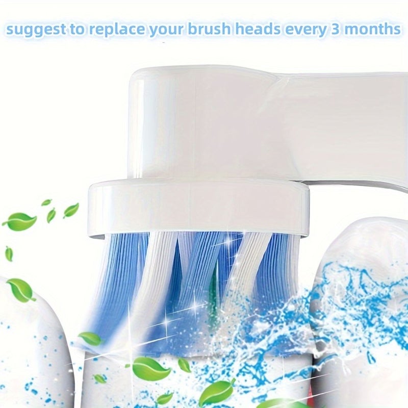 4 Pack Soft Electric Toothbrush Replacement Heads Compatible With Pro 500 1000 1500 3000 3757 5000 7000 7500 8000 - Image 4