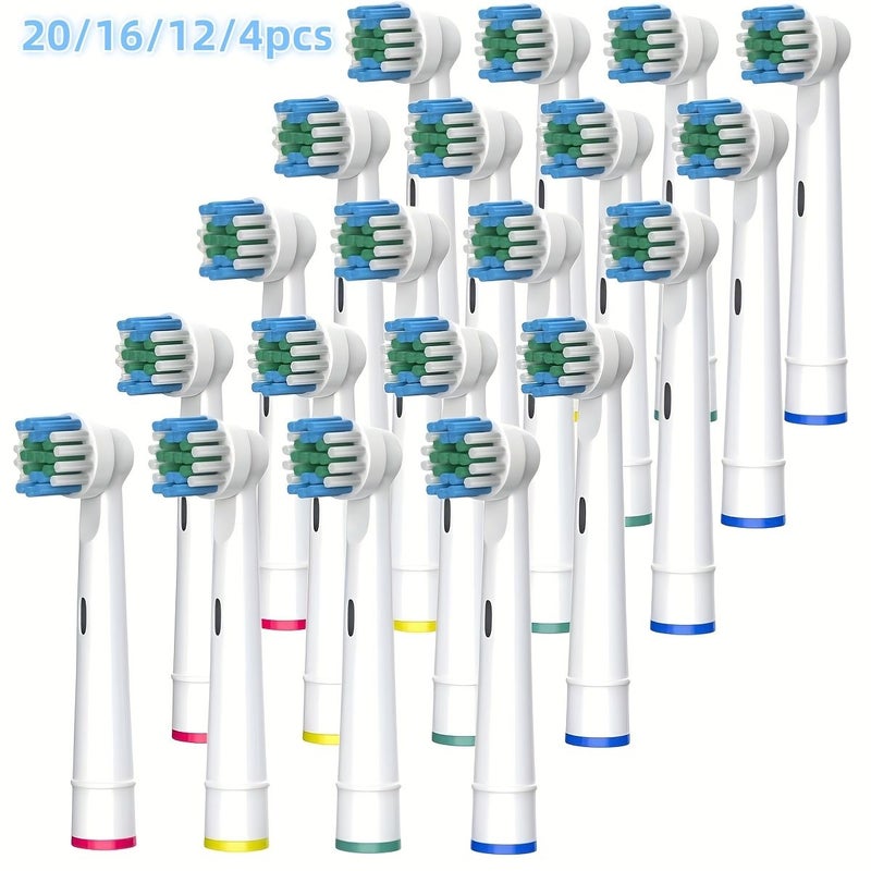 4 Pack Soft Electric Toothbrush Replacement Heads Compatible With Pro 500 1000 1500 3000 3757 5000 7000 7500 8000 - Image 1