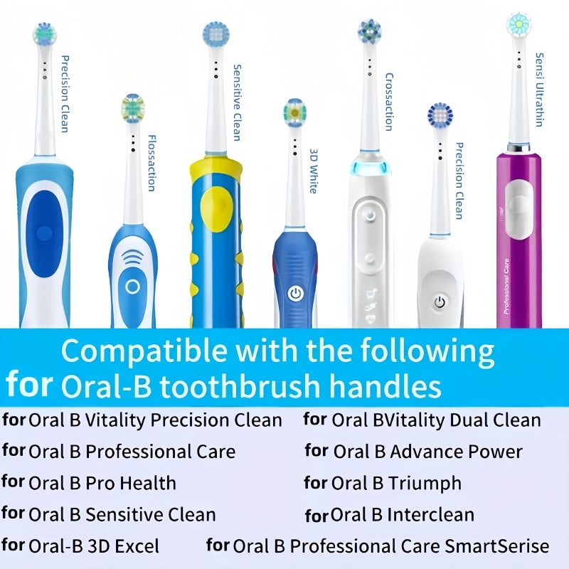 4 Pack Soft Electric Toothbrush Replacement Heads Compatible With Pro 500 1000 1500 3000 3757 5000 7000 7500 8000 - Image 3