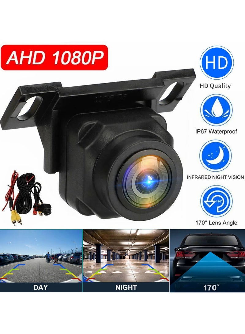 Car backup Camera, Car Parking View Camera, 170° Wide Angle HD Rear Front View Reverse Camera, Waterproof, Super Night vison, Fisheye Lens, Park Assist Camera for Car, SUV, Motorhome, Caravan - Image 2