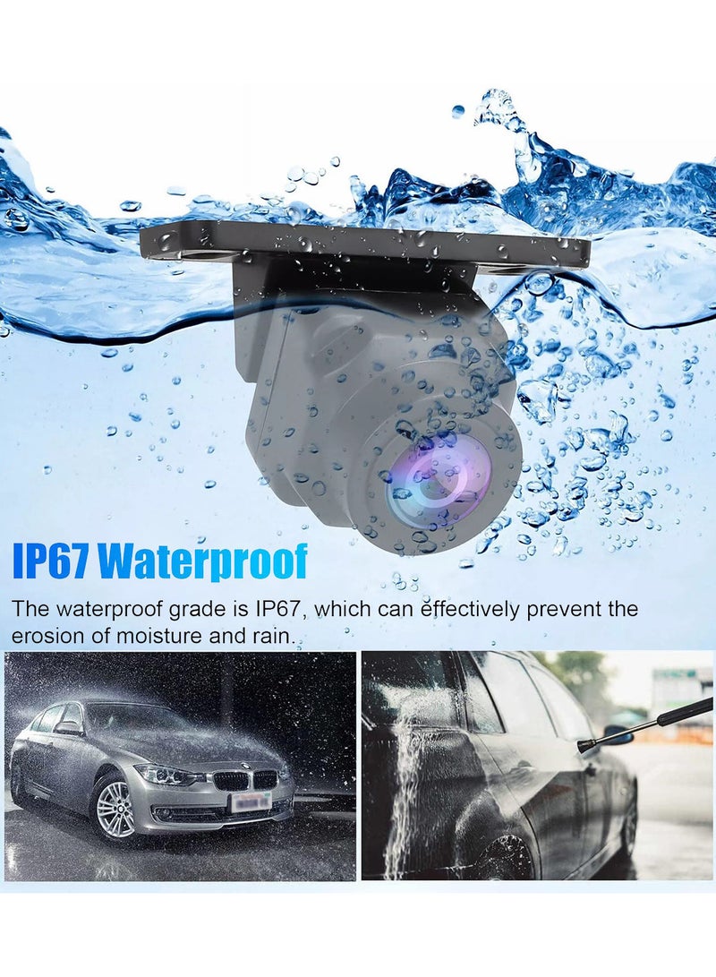 Car backup Camera, Car Parking View Camera, 170° Wide Angle HD Rear Front View Reverse Camera, Waterproof, Super Night vison, Fisheye Lens, Park Assist Camera for Car, SUV, Motorhome, Caravan - Image 4