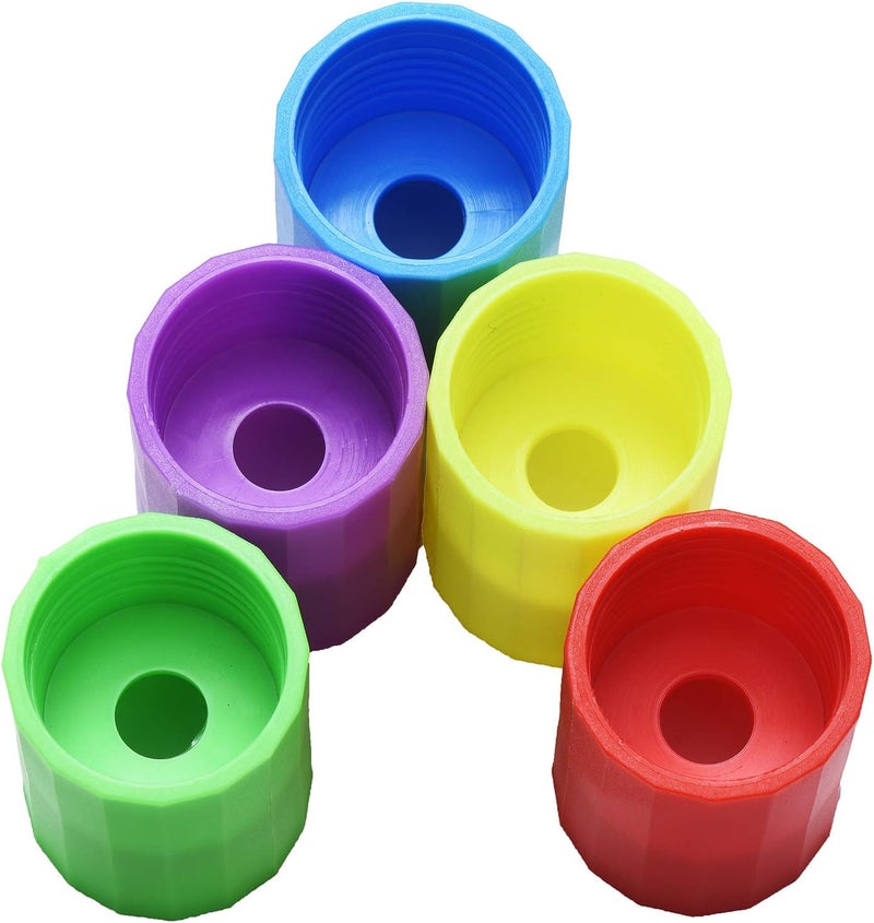 Mihey Tornadoes in A Bottle 20 Pcs Plastic Tornado Bottle Connector Vortex Connector Cyclone Tube for Scientific Experiment 5 Colors - Image 4