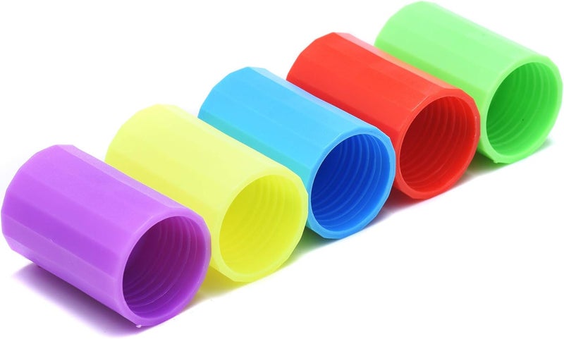 Mihey Tornadoes in A Bottle 20 Pcs Plastic Tornado Bottle Connector Vortex Connector Cyclone Tube for Scientific Experiment 5 Colors - Image 3
