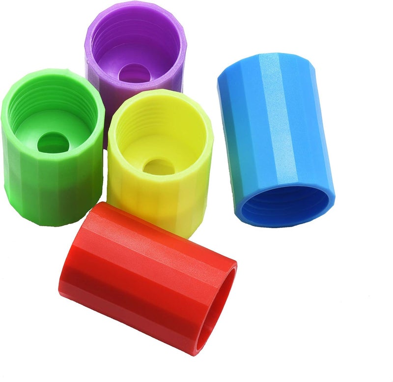Mihey Tornadoes in A Bottle 20 Pcs Plastic Tornado Bottle Connector Vortex Connector Cyclone Tube for Scientific Experiment 5 Colors - Image 5