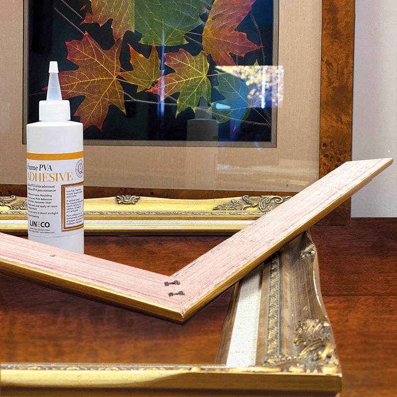 Lineco لاصق LINECO PVA، لاصق إطارات الصور، يلتصق بالخشب أو MDF، يجف بشكل شفاف ومرن، 8 أونصات، مثالي لإطارات الورق والحرف الفنية وتجليد الكتب - Image 4