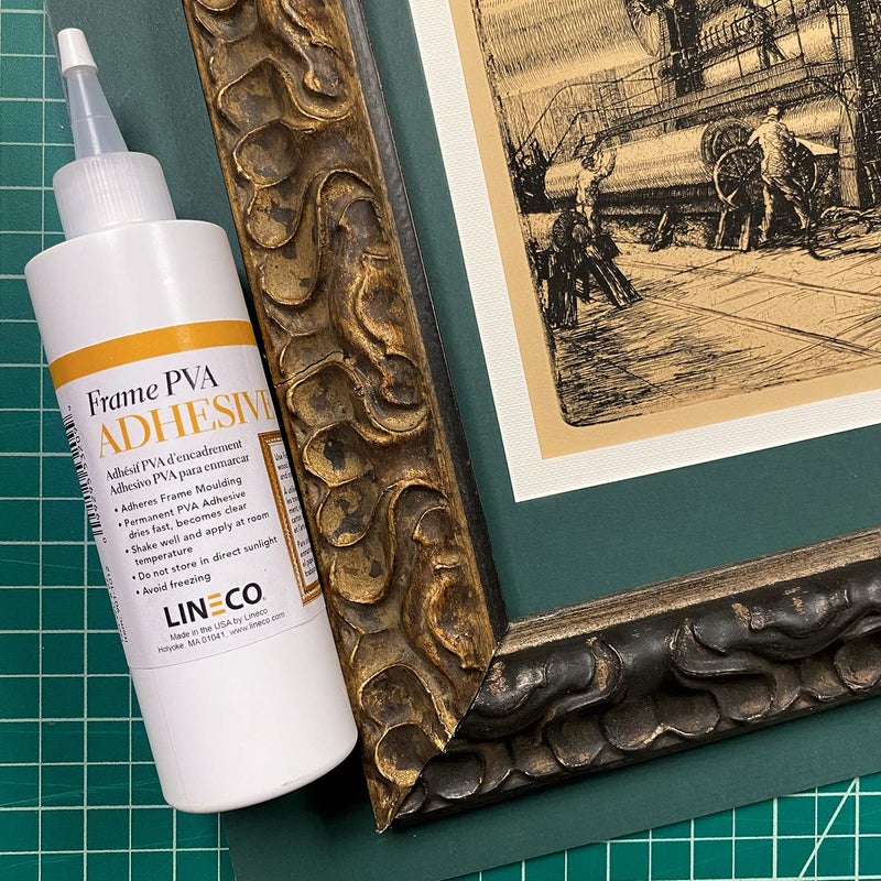 Lineco لاصق LINECO PVA، لاصق إطارات الصور، يلتصق بالخشب أو MDF، يجف بشكل شفاف ومرن، 8 أونصات، مثالي لإطارات الورق والحرف الفنية وتجليد الكتب - Image 5