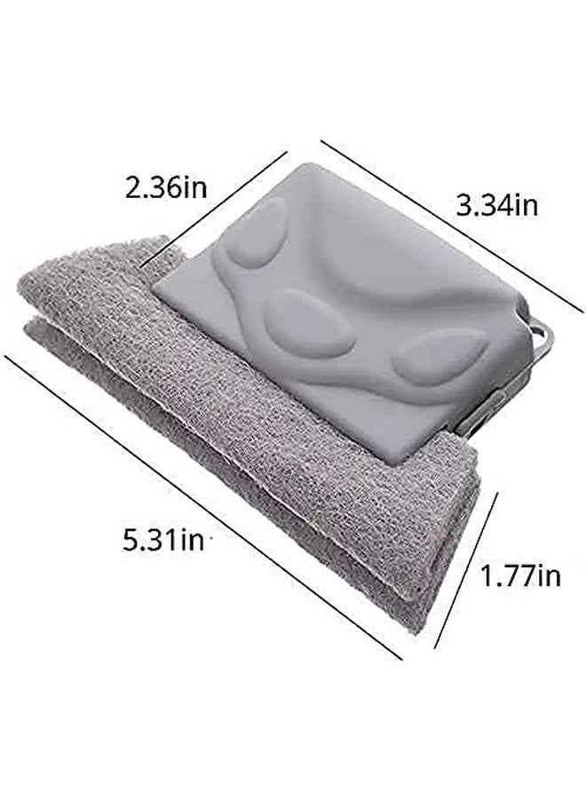 ARUZEN Combo of Window Groove Frame Cleaning Brush and Dust Cleaning Brush for Window Slot Keyboard with Mini Dustpan, Door Track Cleaning Brushes, Dust Cleaner Tool for All Corners Edges and Gaps - Image 3