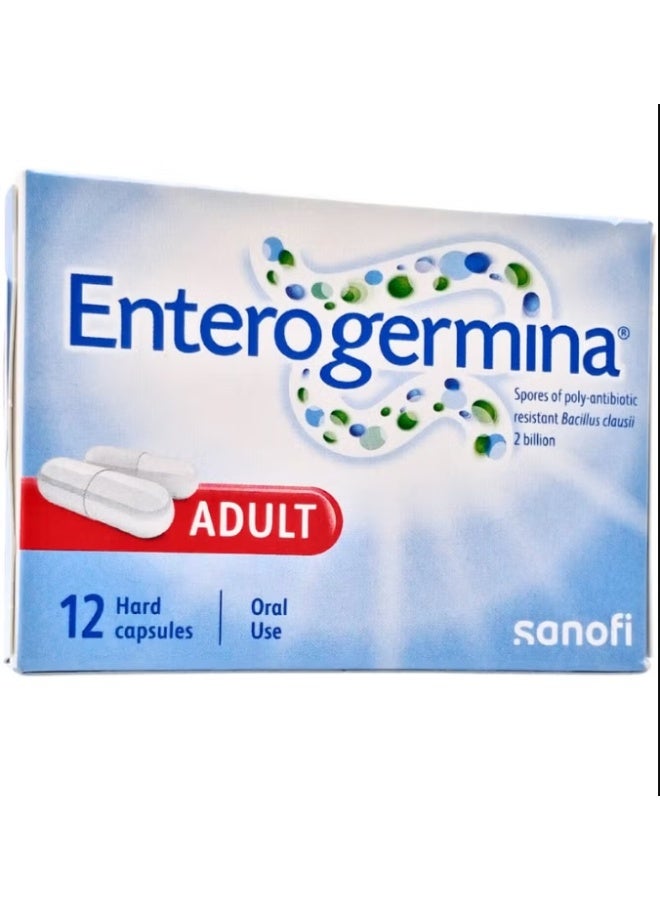 Enterogermina Adult Probiotic Capsules – 12 Hard Capsules