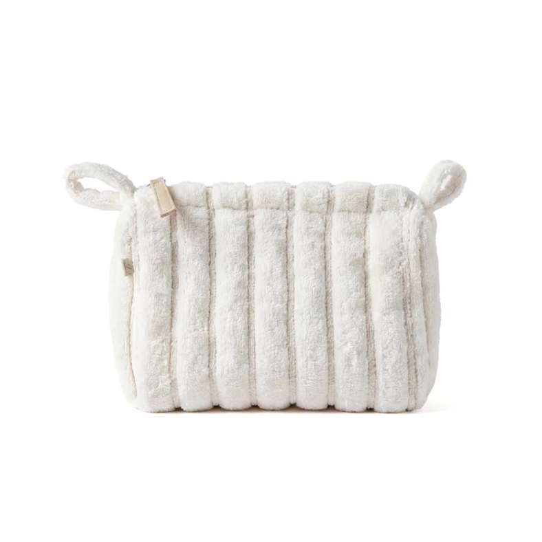 Pan Home Trieste Terry Triangle Pouch with Contrast Stripe 20x12x8cm - Natural - 262PSF9900083 - Image 4
