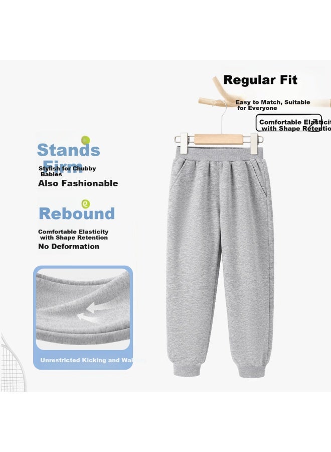 TonLion Tangshi Girls' Spring Autumn National Style Sweatshirt And Corduroy Straight Pants Two-piece Set Cream Apricot 140 - Image 2